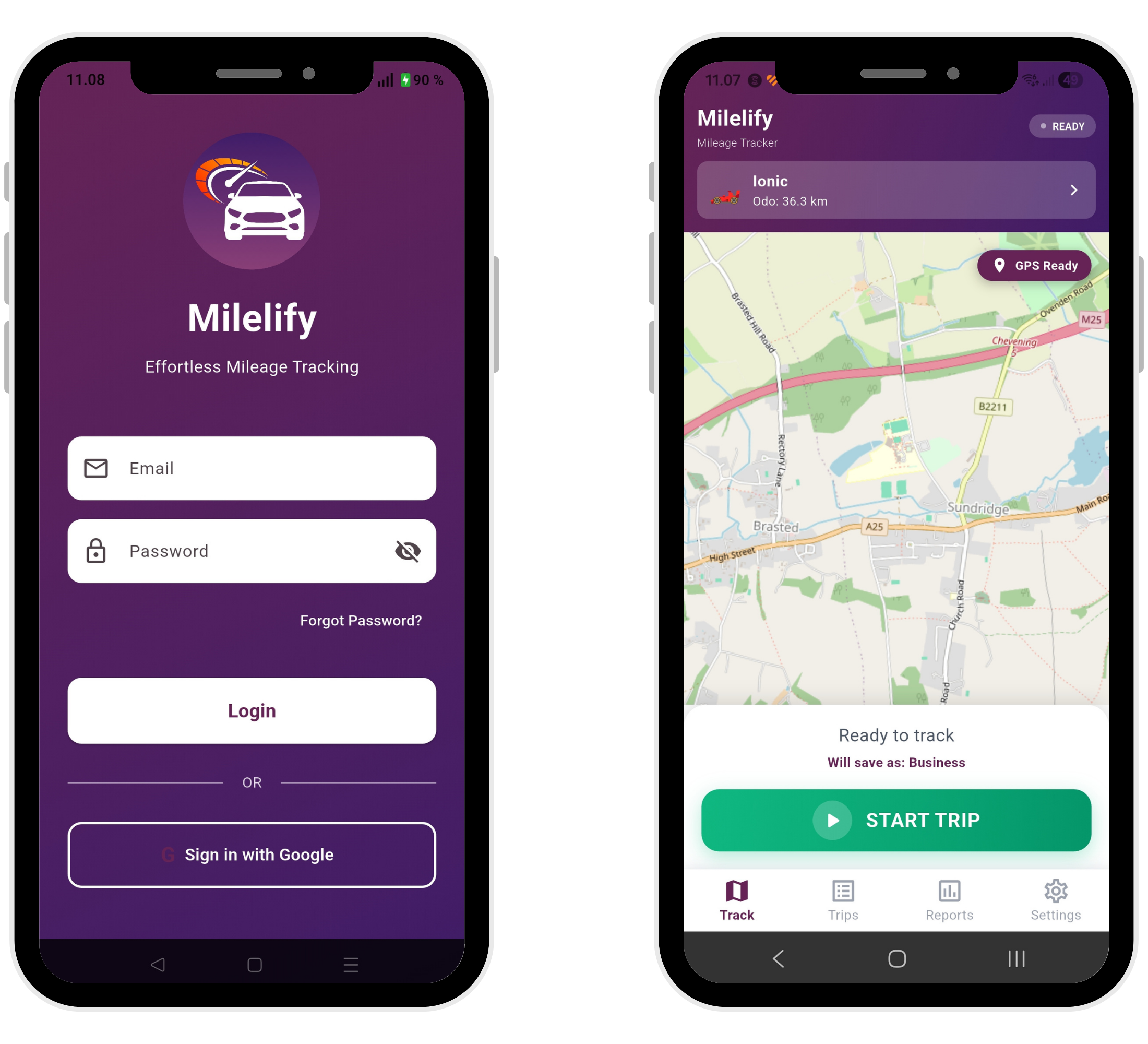 Milelify Mileage tracker app banner